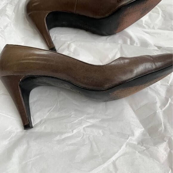 Thomas Wallace Vintage Brown Pumps - Sz 9 - Picture 2 of 5